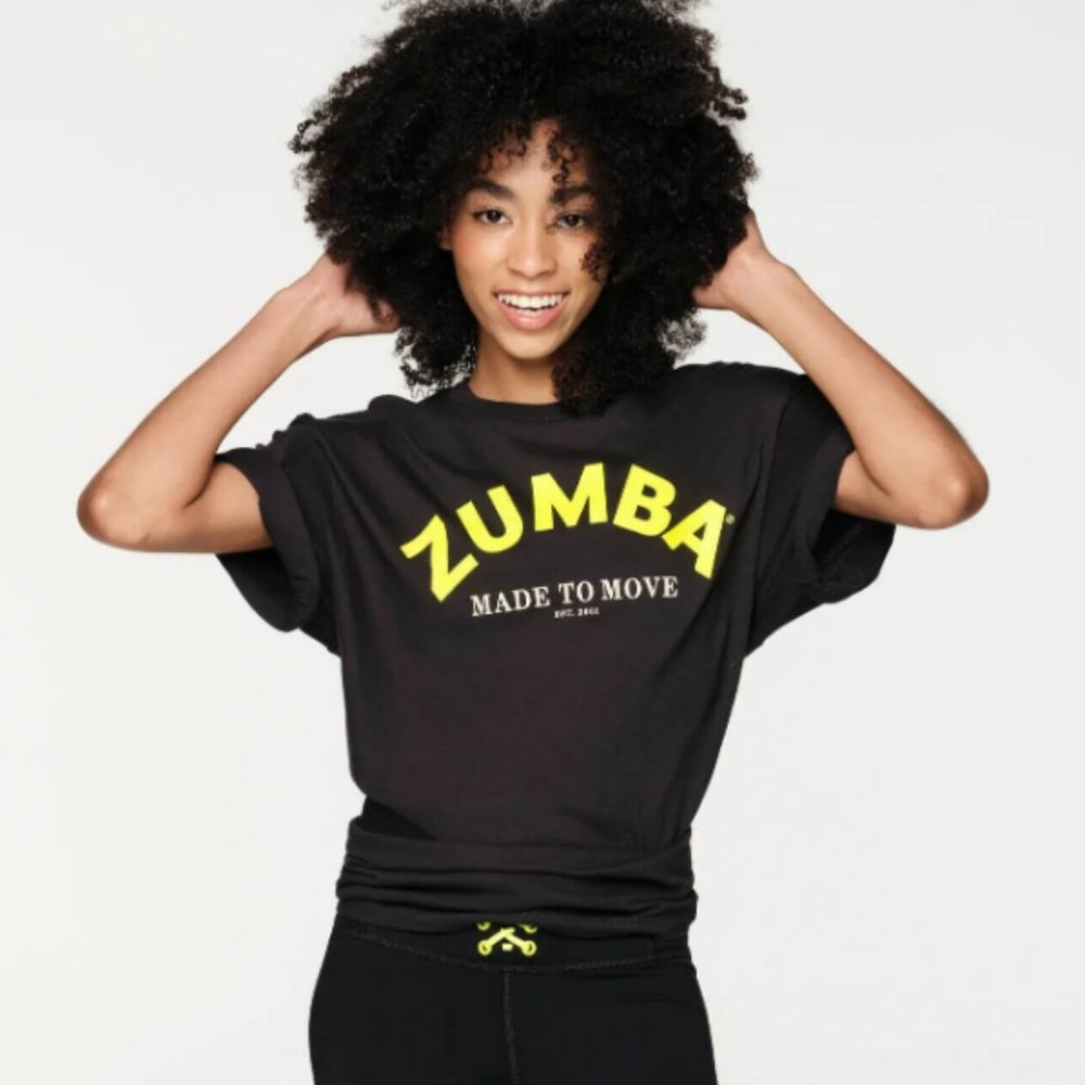 Zumba Forever ALL GENDER TeeShirt - NWT (Black)